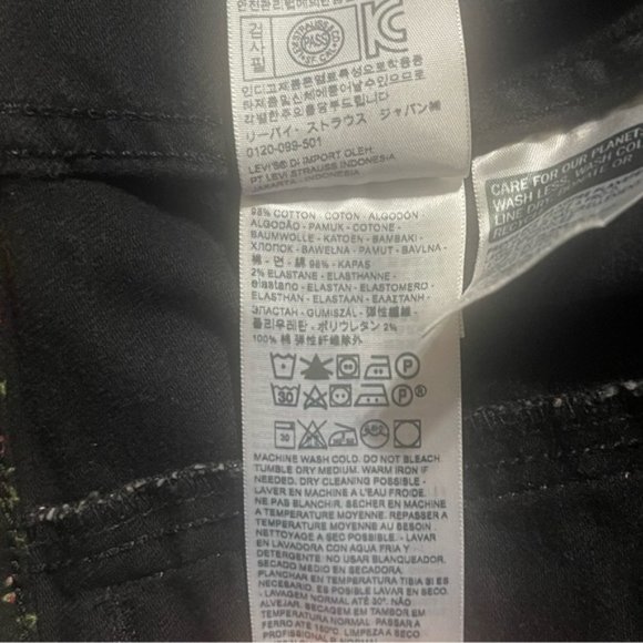 Levi's Trucker Jacket in Ditsy Floral Secret Garden Print Size M - Picture 13 of 13